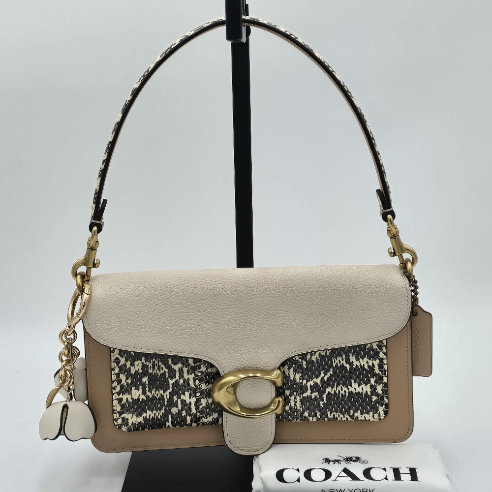 Coach Tabby 26 Shoulder Bag, In Colorblock W/ Snakeskin Detail